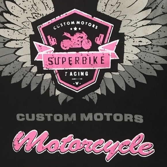 Angel Wings Biker Punk Cropped Top Tee Tank Shirt Short Sleeve Cotton NIP - Picture 4 of 11